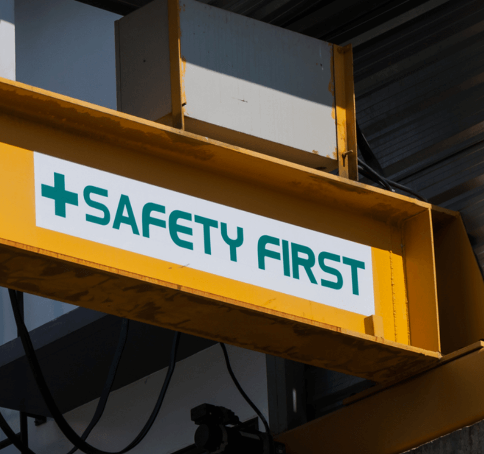 workplace safety - safety first sign